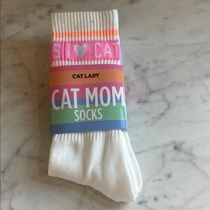 Cat Mom Socks One Size NWT